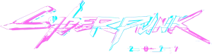 Cyberpunk 2077 Logo Pink - Aqua [3080×787 / PNG]
