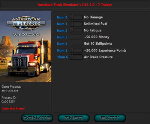 American Truck Simulator "Трейнер +7" [1.49.2.18] {iNvIcTUs oRCuS / HoG}