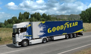 Euro Truck Simulator 2 - Goodyear Tyres Pack - Скриншот